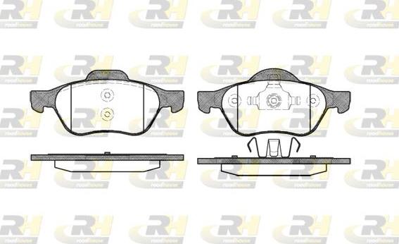 Roadhouse 2962.00 - Kit de plaquettes de frein, frein à disque cwaw.fr