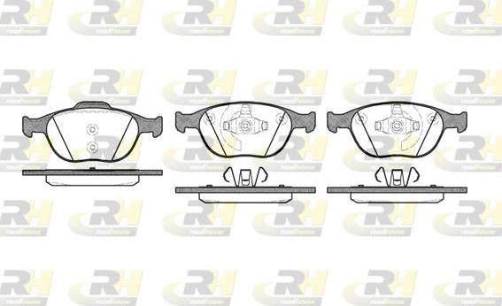 Roadhouse 2984.00 - Kit de plaquettes de frein, frein à disque cwaw.fr