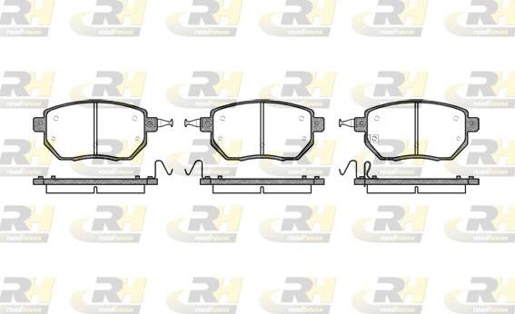 Roadhouse 2985.02 - Kit de plaquettes de frein, frein à disque cwaw.fr