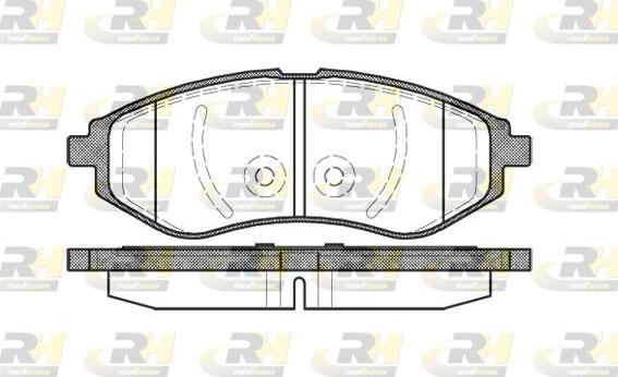 Roadhouse 2986.00 - Kit de plaquettes de frein, frein à disque cwaw.fr