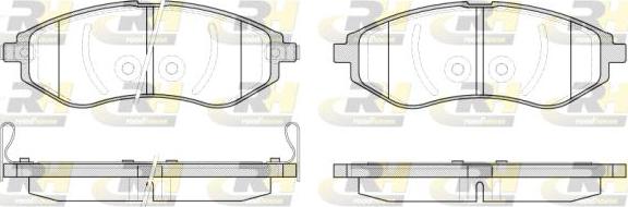 Roadhouse 2986.02 - Kit de plaquettes de frein, frein à disque cwaw.fr