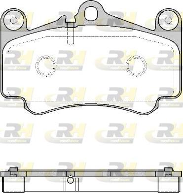 Roadhouse 2981.00 - Kit de plaquettes de frein, frein à disque cwaw.fr