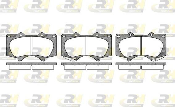 Roadhouse 2988.00 - Kit de plaquettes de frein, frein à disque cwaw.fr