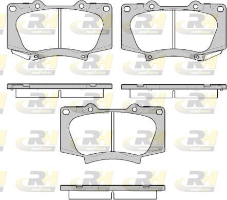 Roadhouse 2988.22 - Kit de plaquettes de frein, frein à disque cwaw.fr