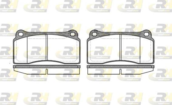 Roadhouse 2983.00 - Kit de plaquettes de frein, frein à disque cwaw.fr