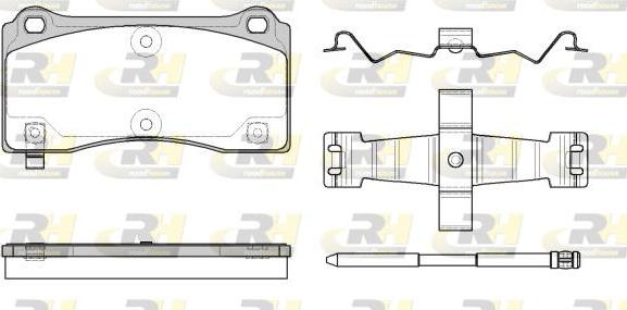 Roadhouse 2983.14 - Kit de plaquettes de frein, frein à disque cwaw.fr