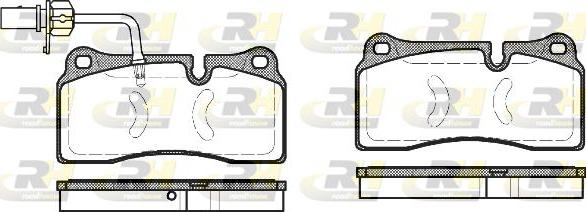 Roadhouse 2983.11 - Kit de plaquettes de frein, frein à disque cwaw.fr