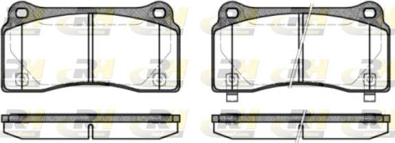 Roadhouse 2983.30 - Kit de plaquettes de frein, frein à disque cwaw.fr