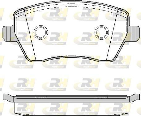 Roadhouse 2987.00 - Kit de plaquettes de frein, frein à disque cwaw.fr