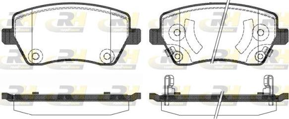 Roadhouse 2987.02 - Kit de plaquettes de frein, frein à disque cwaw.fr