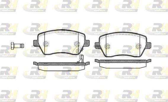 Roadhouse 2987.11 - Kit de plaquettes de frein, frein à disque cwaw.fr