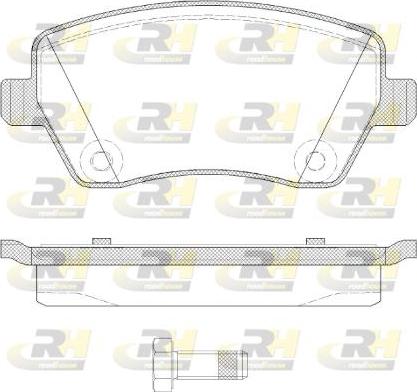 Roadhouse 2987.22 - Kit de plaquettes de frein, frein à disque cwaw.fr