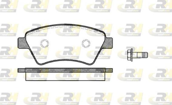 Roadhouse 2976.10 - Kit de plaquettes de frein, frein à disque cwaw.fr