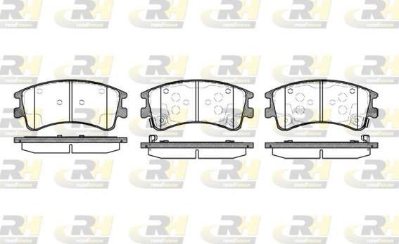 Roadhouse 2970.02 - Kit de plaquettes de frein, frein à disque cwaw.fr