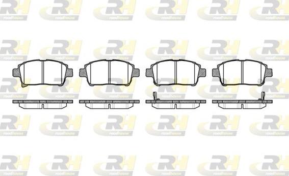 Roadhouse 2971.02 - Kit de plaquettes de frein, frein à disque cwaw.fr