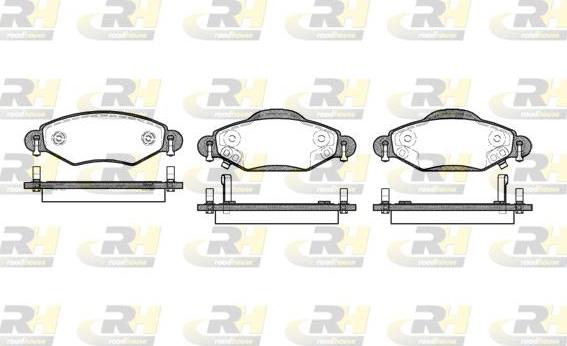 Roadhouse 2978.02 - Kit de plaquettes de frein, frein à disque cwaw.fr