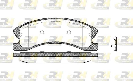 Roadhouse 2973.02 - Kit de plaquettes de frein, frein à disque cwaw.fr