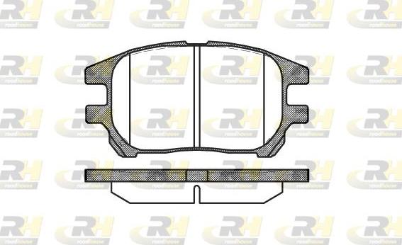 Roadhouse 2972.00 - Kit de plaquettes de frein, frein à disque cwaw.fr