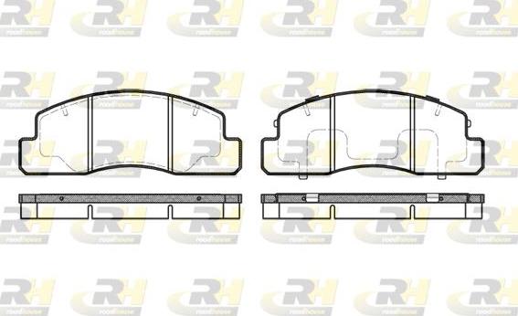 Roadhouse 2495.00 - Kit de plaquettes de frein, frein à disque cwaw.fr