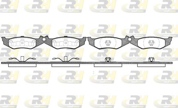 Roadhouse 2493.00 - Kit de plaquettes de frein, frein à disque cwaw.fr