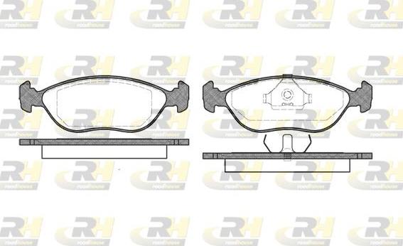 Roadhouse 2444.00 - Kit de plaquettes de frein, frein à disque cwaw.fr