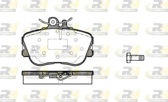 Roadhouse 2445.00 - Kit de plaquettes de frein, frein à disque cwaw.fr