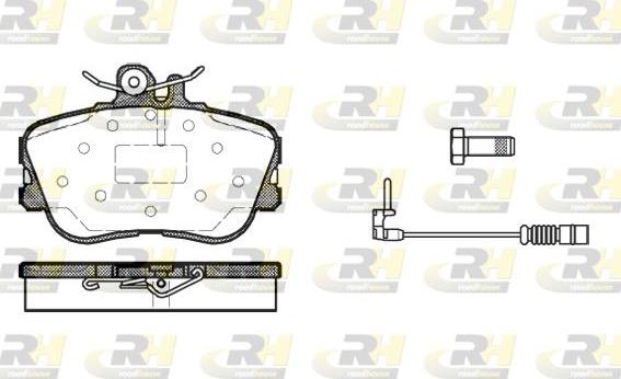 Roadhouse 2445.02 - Kit de plaquettes de frein, frein à disque cwaw.fr