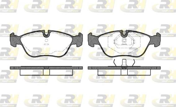 Roadhouse 2446.00 - Kit de plaquettes de frein, frein à disque cwaw.fr