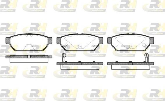 Roadhouse 2440.02 - Kit de plaquettes de frein, frein à disque cwaw.fr