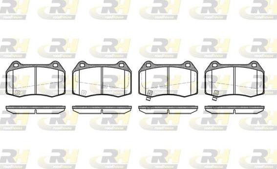 Roadhouse 2441.32 - Kit de plaquettes de frein, frein à disque cwaw.fr