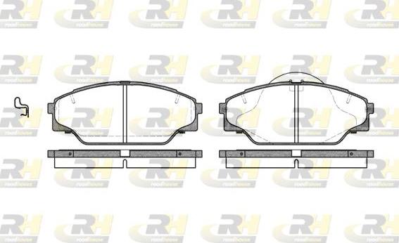 Roadhouse 2442.04 - Kit de plaquettes de frein, frein à disque cwaw.fr