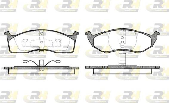 Roadhouse 2447.00 - Kit de plaquettes de frein, frein à disque cwaw.fr