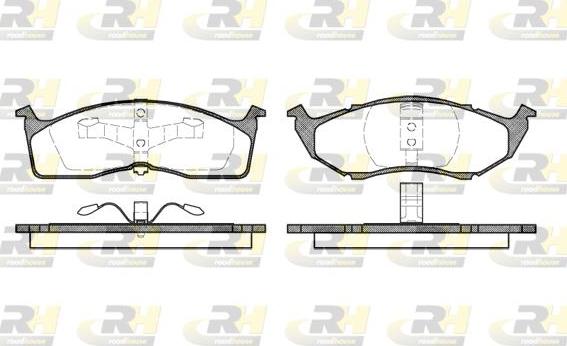 Roadhouse 2447.20 - Kit de plaquettes de frein, frein à disque cwaw.fr