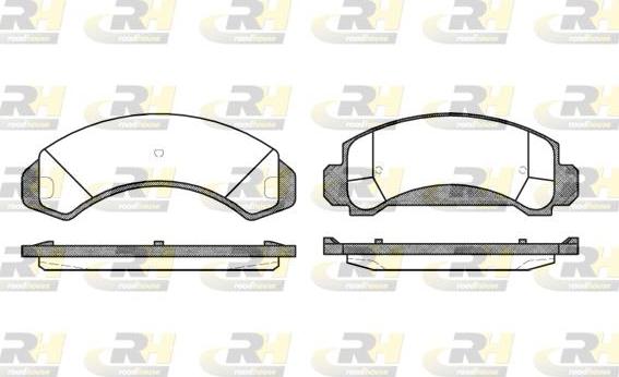 Roadhouse 2454.00 - Kit de plaquettes de frein, frein à disque cwaw.fr