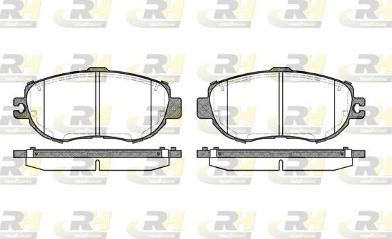 Roadhouse 2456.00 - Kit de plaquettes de frein, frein à disque cwaw.fr