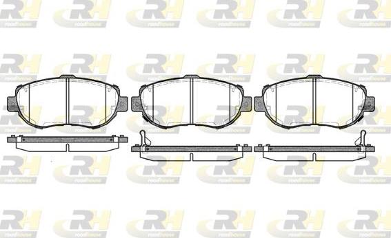 Roadhouse 2456.02 - Kit de plaquettes de frein, frein à disque cwaw.fr