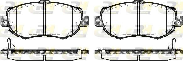 Roadhouse 2456.14 - Kit de plaquettes de frein, frein à disque cwaw.fr