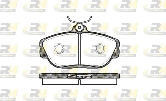 Roadhouse 2453.00 - Kit de plaquettes de frein, frein à disque cwaw.fr