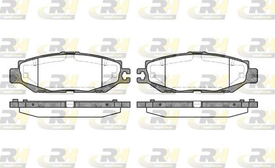 Roadhouse 2457.00 - Kit de plaquettes de frein, frein à disque cwaw.fr