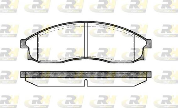 Roadhouse 2469.00 - Kit de plaquettes de frein, frein à disque cwaw.fr