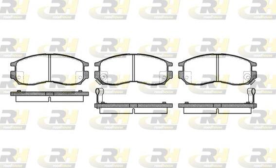 Roadhouse 2460.02 - Kit de plaquettes de frein, frein à disque cwaw.fr