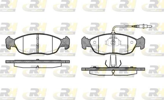 Roadhouse 2461.02 - Kit de plaquettes de frein, frein à disque cwaw.fr