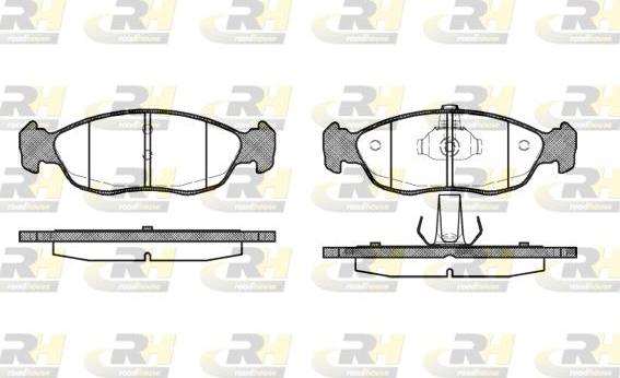 Roadhouse 2461.10 - Kit de plaquettes de frein, frein à disque cwaw.fr