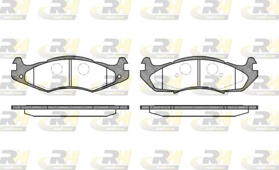 Roadhouse 2463.00 - Kit de plaquettes de frein, frein à disque cwaw.fr