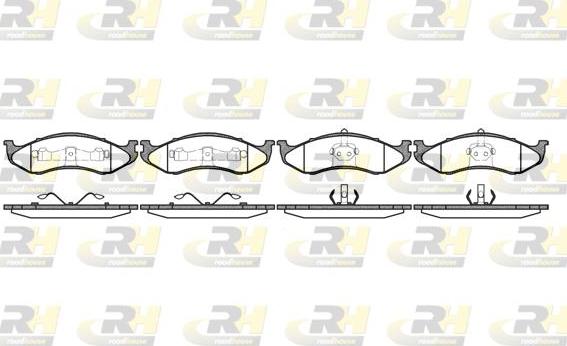 Roadhouse 2467.40 - Kit de plaquettes de frein, frein à disque cwaw.fr