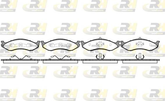 Roadhouse 2467.00 - Kit de plaquettes de frein, frein à disque cwaw.fr