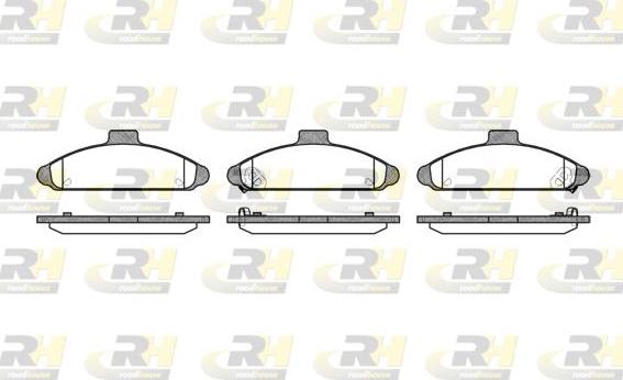 Roadhouse 2404.02 - Kit de plaquettes de frein, frein à disque cwaw.fr