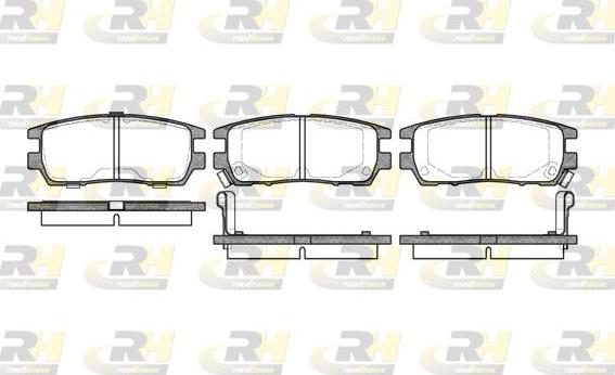 Roadhouse 2405.02 - Kit de plaquettes de frein, frein à disque cwaw.fr