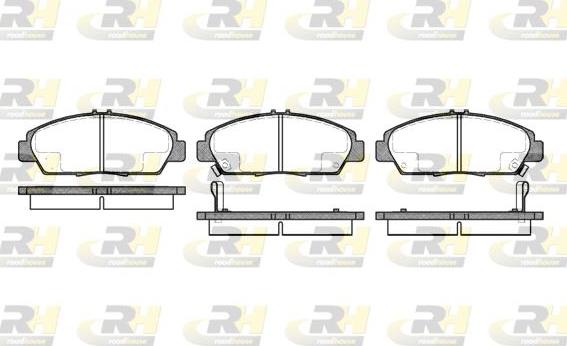 Roadhouse 2406.02 - Kit de plaquettes de frein, frein à disque cwaw.fr