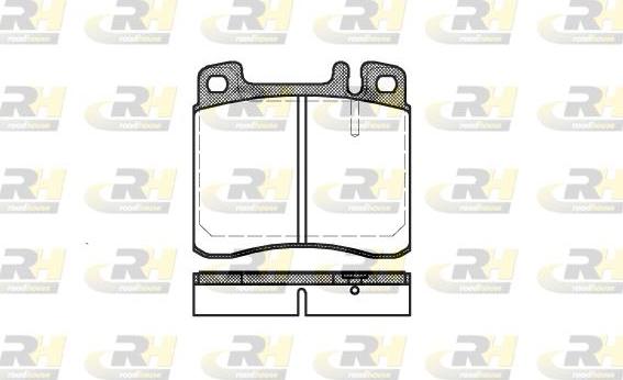 Roadhouse 2408.00 - Kit de plaquettes de frein, frein à disque cwaw.fr